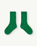 Green Worm Baby Socks