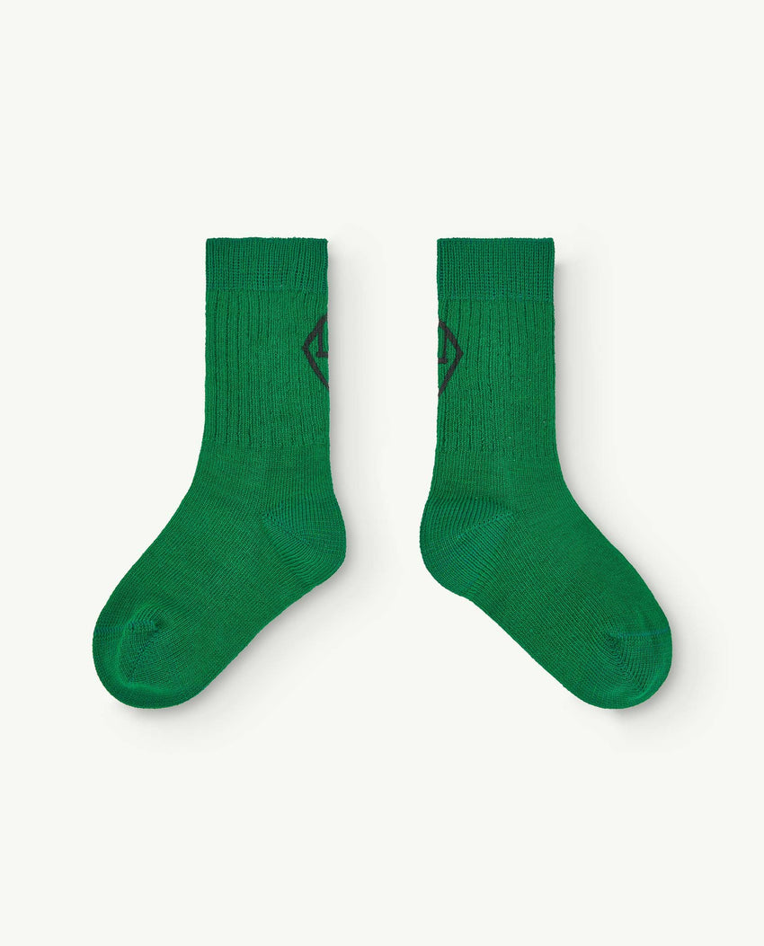 Green Worm Baby Socks PRODUCT FRONT