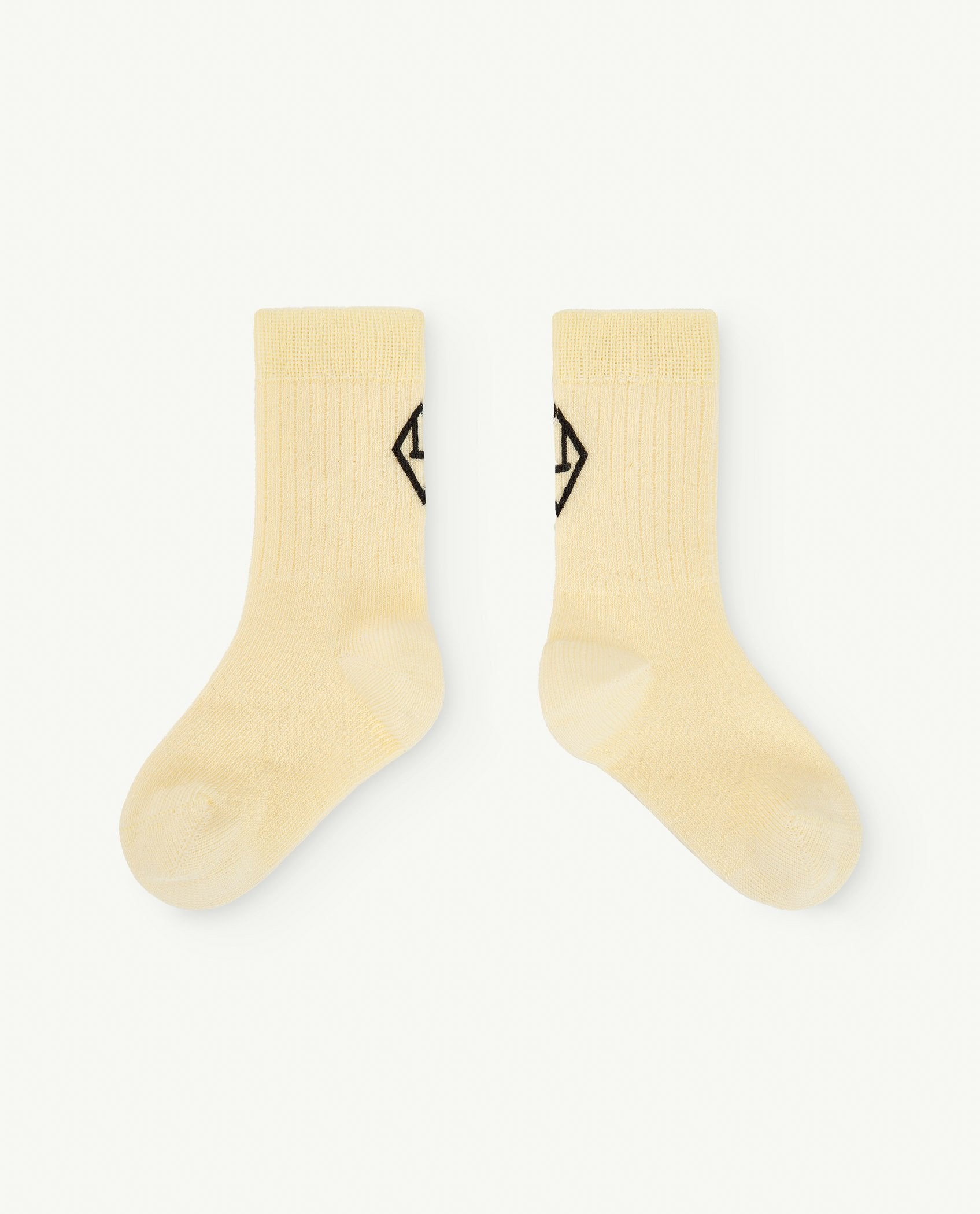 Soft Yellow Worm Baby Socks PRODUCT FRONT