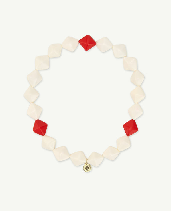 White Big Iguana Necklace PRODUCT FRONT