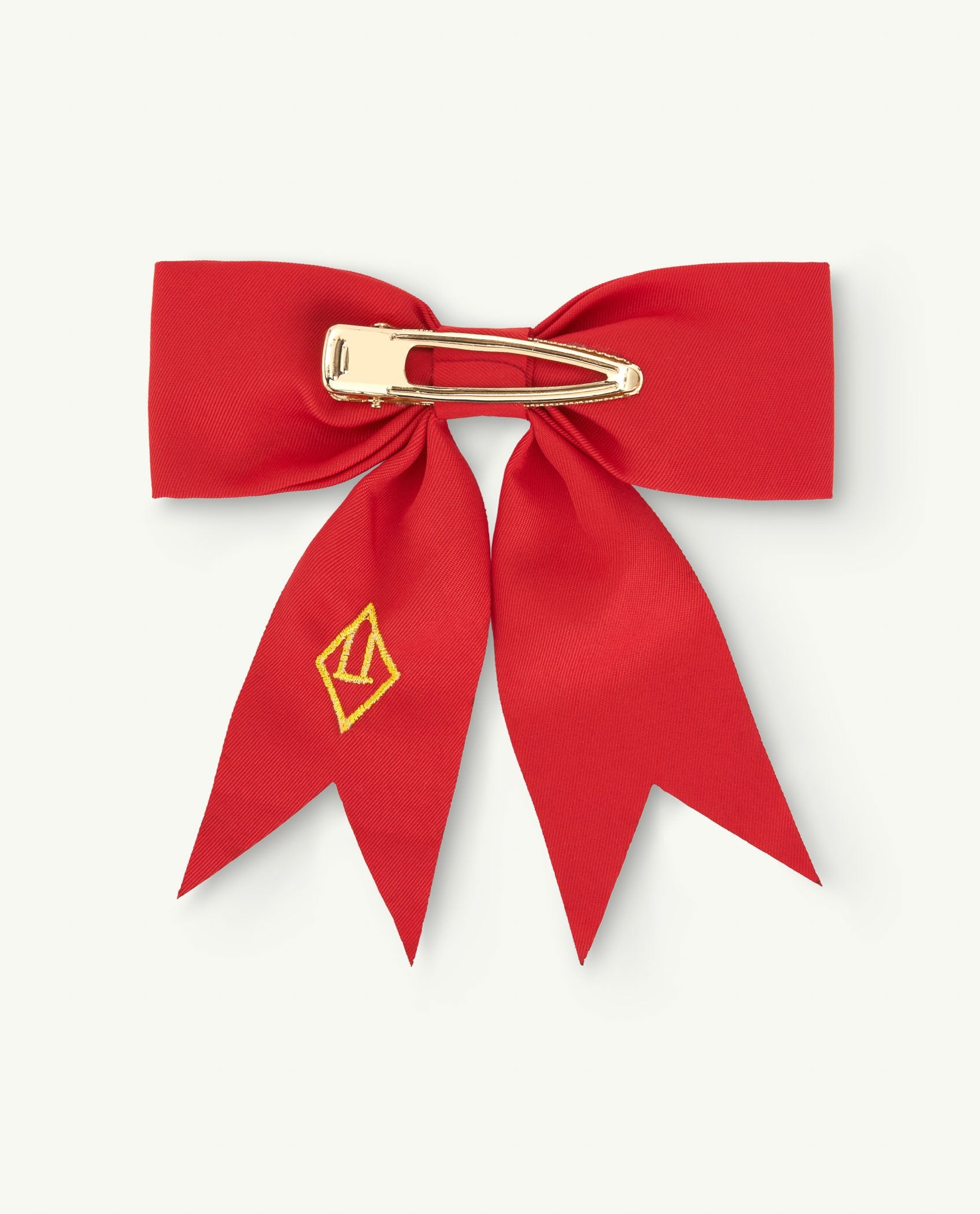 Red Ribbon Hair Clip PRODUCT BACK