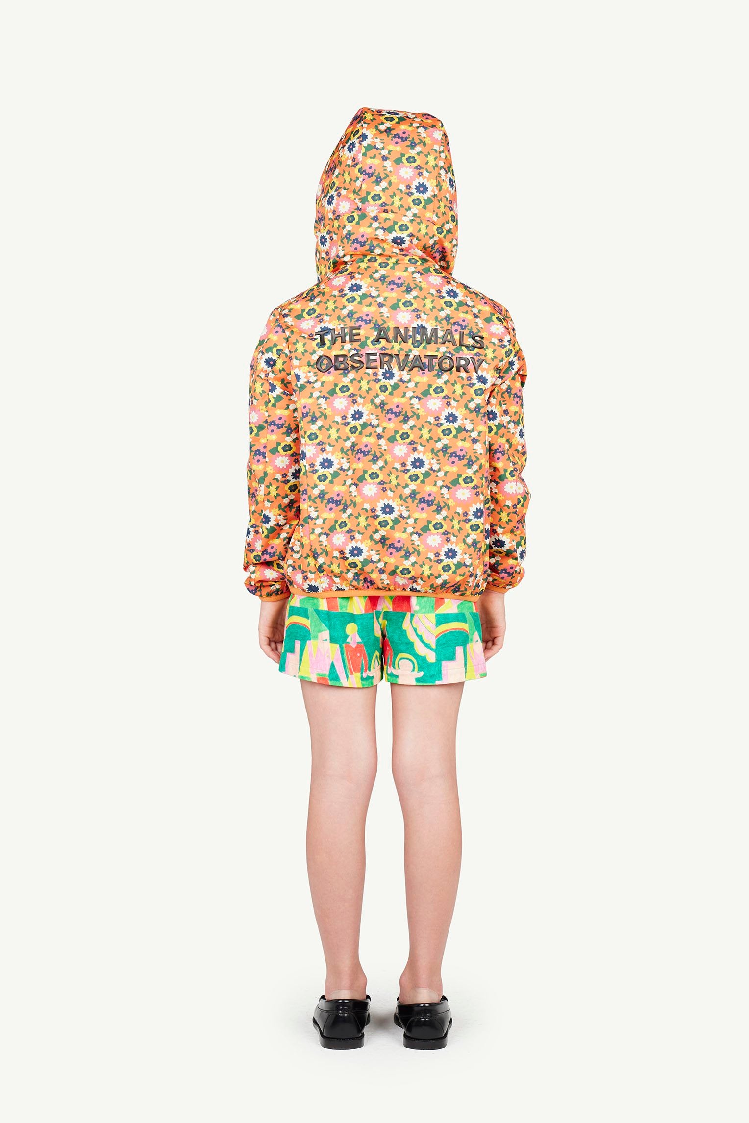 Orange Save The Duck Jacket MODEL BACK