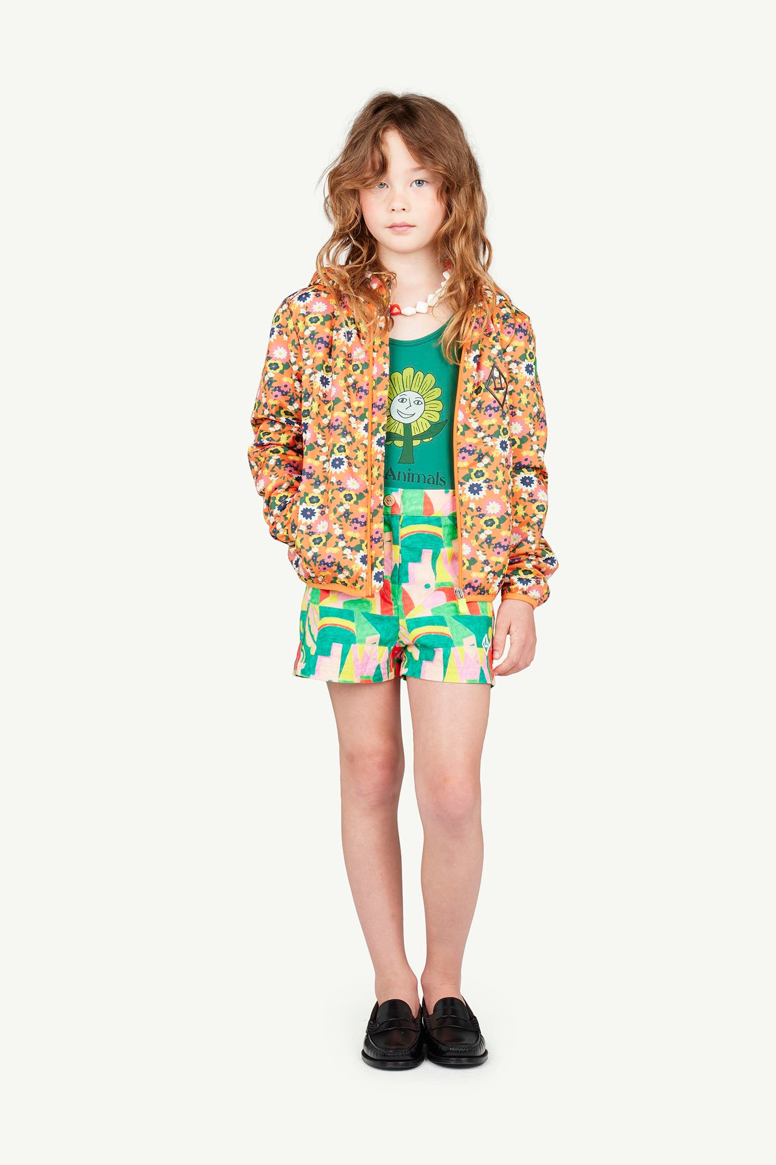 Orange Save The Duck Jacket MODEL FRONT