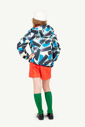 Blue Save The Duck Jacket MODEL BACK