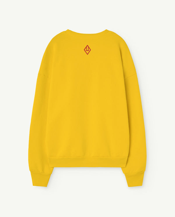 Yellow Leo Adult Sweatshirt PRODUCT BACK