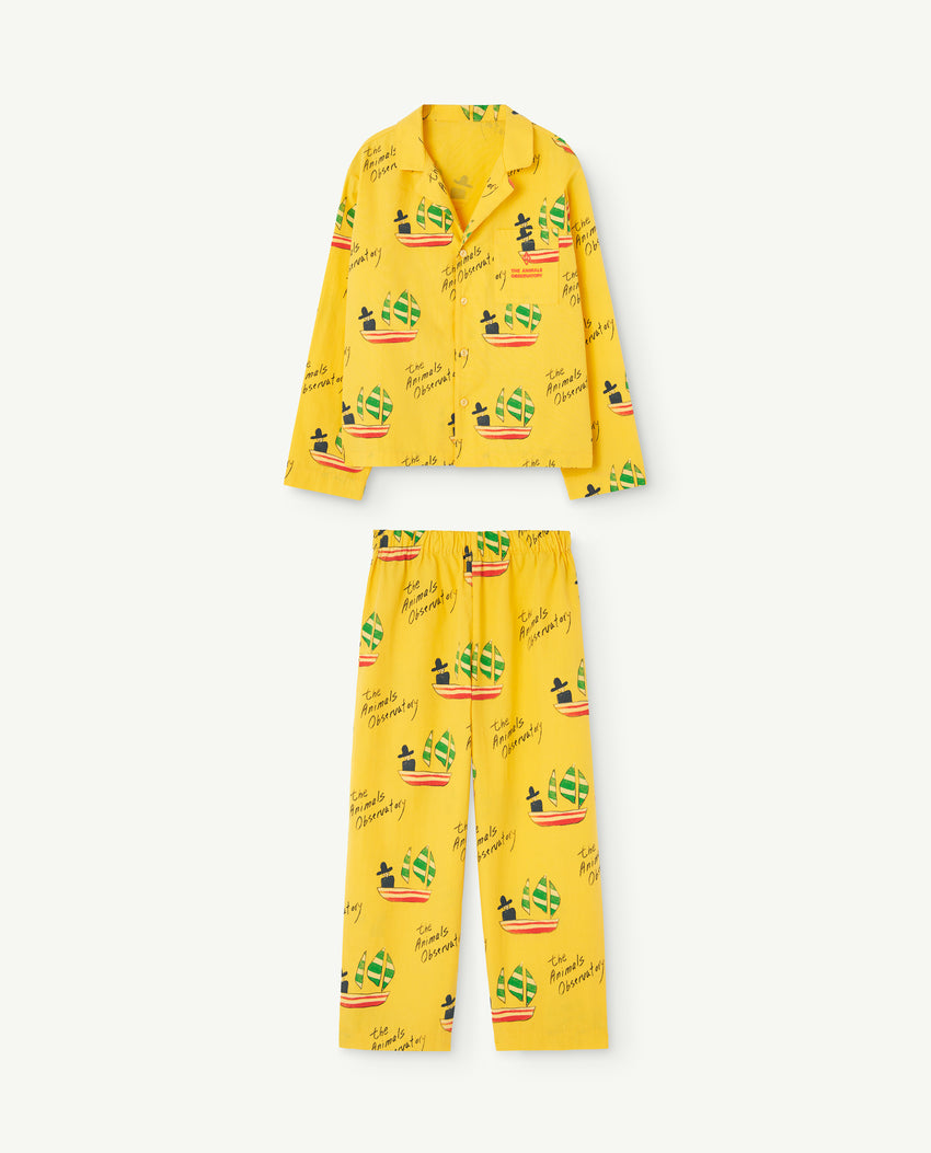 Yellow Andromeda Kids Pajamas