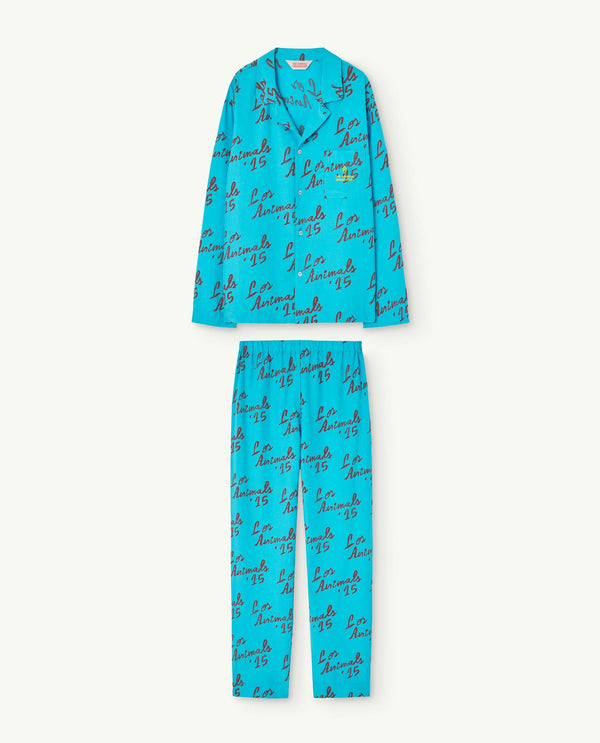 Blue Andromeda Adult Pajamas PRODUCT FRONT