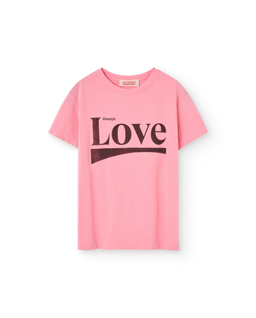 T-shirt Love Rooster rose