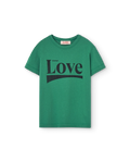 T-shirt Love Rooster vert