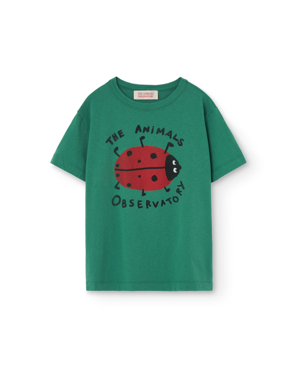 Green Ladybug Rooster T-Shirt PRODUCT FRONT