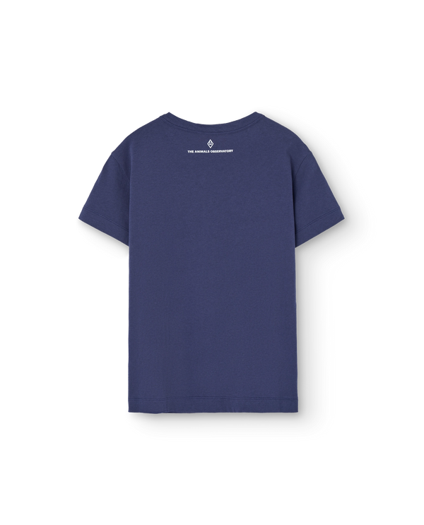 Deep Blue Lion Rooster T-Shirt PRODUCT BACK