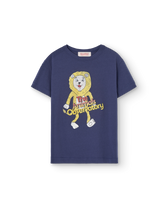 Deep Blue Lion Rooster T-Shirt PRODUCT FRONT