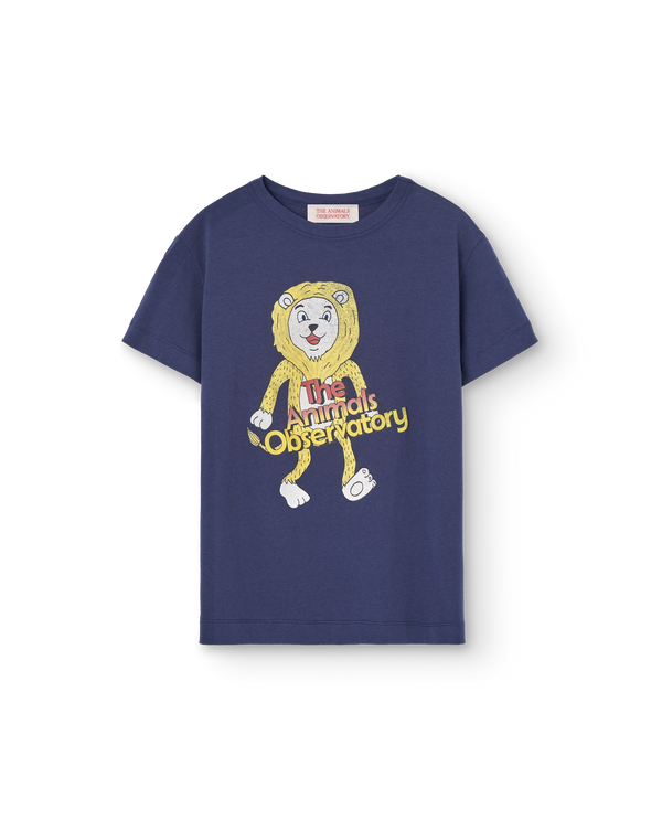 Deep Blue Lion Rooster T-Shirt PRODUCT FRONT