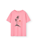 Pink Sunset Big Rooster T-Shirt