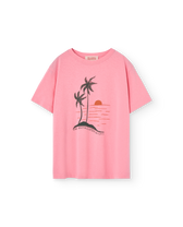 Pink Sunset Big Rooster T-Shirt PRODUCT FRONT