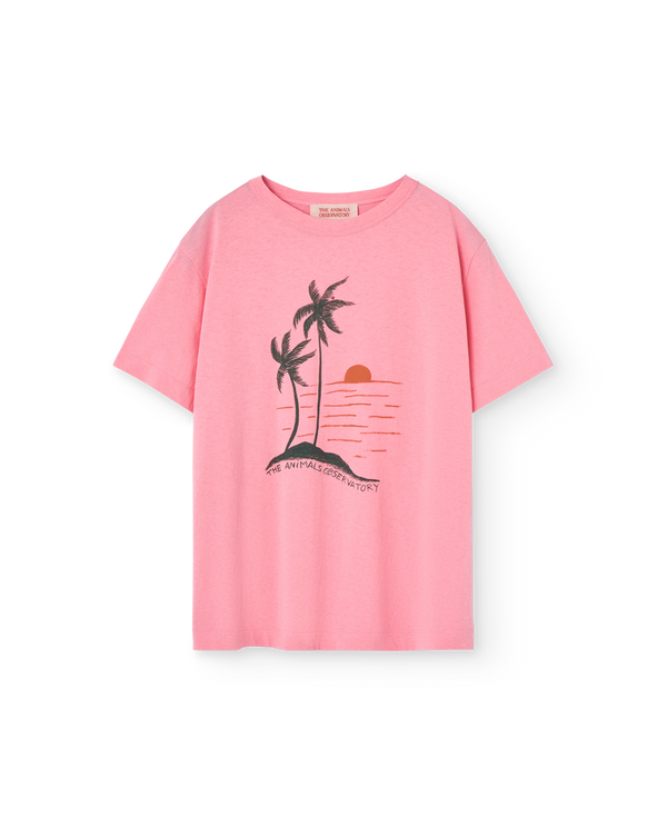 Pink Sunset Big Rooster T-Shirt PRODUCT FRONT