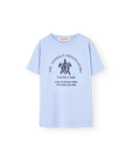 Soft Blue Yacht Big Rooster T-Shirt