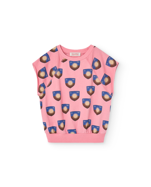 Pink Shield Squab T-Shirt PRODUCT FRONT