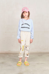 Soft Blue Anteater T-shirt MODEL FRONT