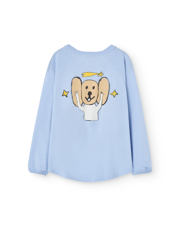 Soft Blue Anteater T-shirt PRODUCT BACK