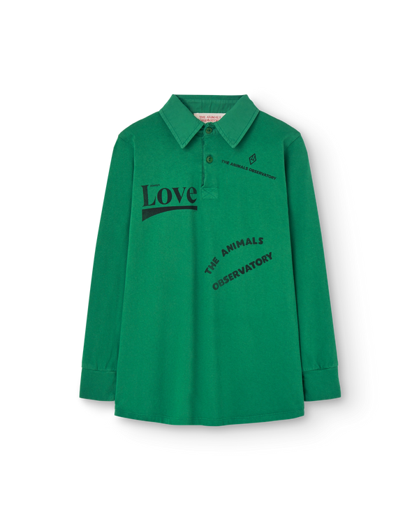 Green Love Eel Polo Shirt PRODUCT FRONT