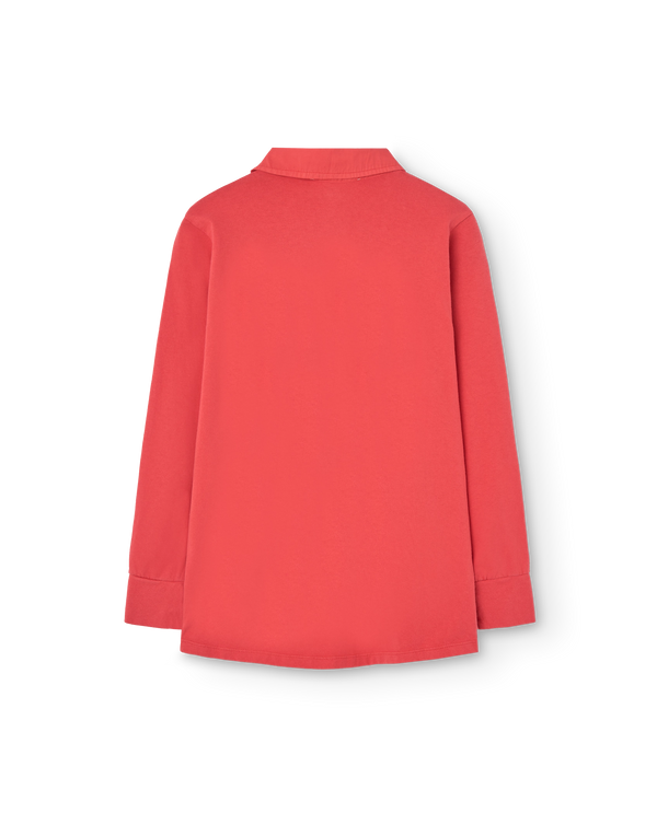 Red Love Eel Polo Shirt PRODUCT BACK