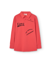 Red Love Eel Polo Shirt PRODUCT FRONT