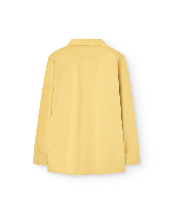 Yellow Love Eel Polo Shirt PRODUCT BACK