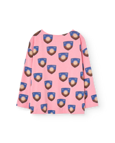 Pink Shield Cricket Long Sleeve T-Shirt PRODUCT BACK
