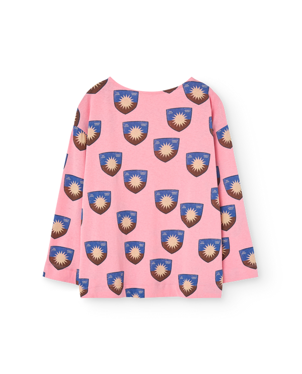 Pink Shield Cricket Long Sleeve T-Shirt PRODUCT BACK