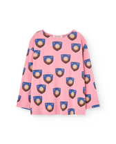 Pink Shield Cricket Long Sleeve T-Shirt PRODUCT FRONT