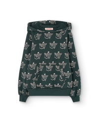 Deep Green Cool Beaver Hoodie COVER