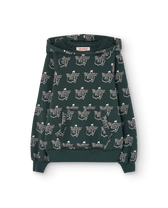 Deep Green Cool Beaver Hoodie PRODUCT FRONT
