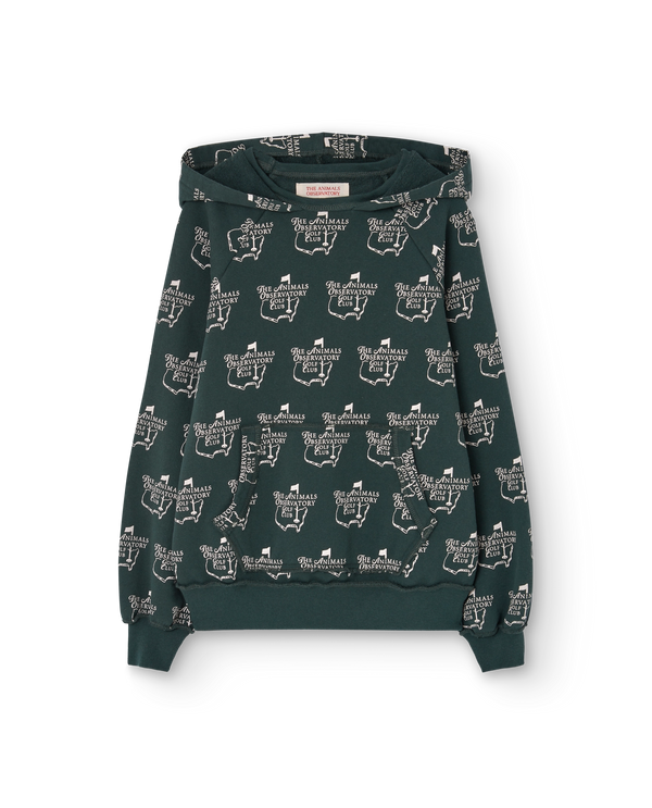 Deep Green Cool Beaver Hoodie PRODUCT FRONT