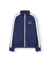 Deep Blue Zebra Track Jacket PRODUCT FRONT