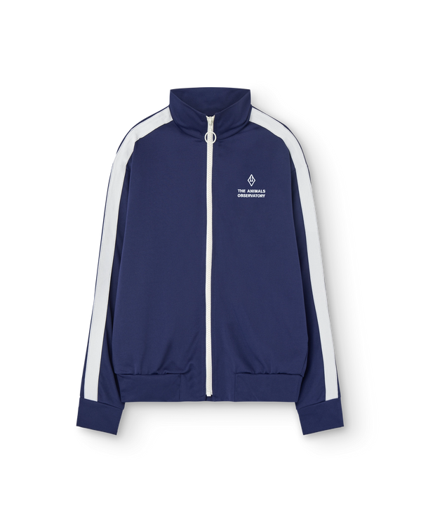 Deep Blue Zebra Track Jacket PRODUCT FRONT