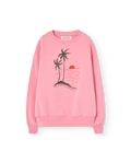 Pink Sunset Bear Sweatshirt
