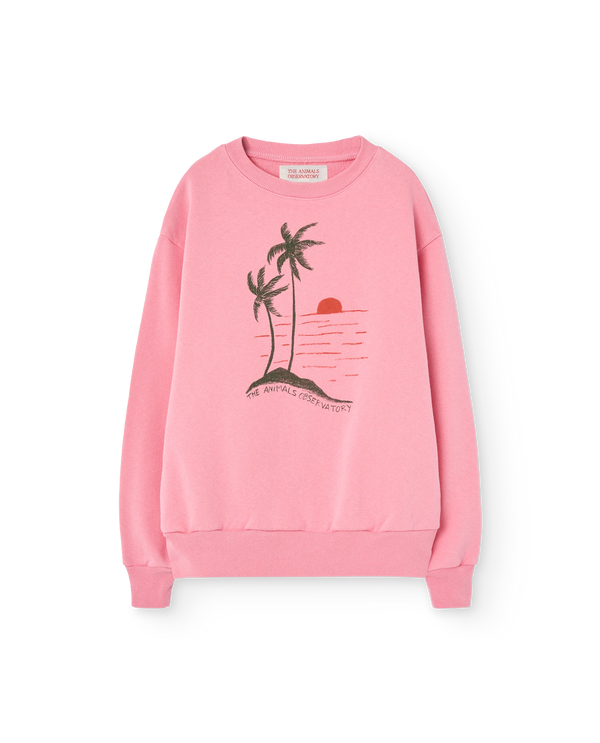Pink Sunset Bear Sweatshirt PRODUCT FRONT