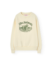 White Poodle Bear Sweatshirt PRODUCT FRONT