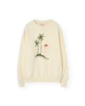 White Sunset Bear Sweatshirt