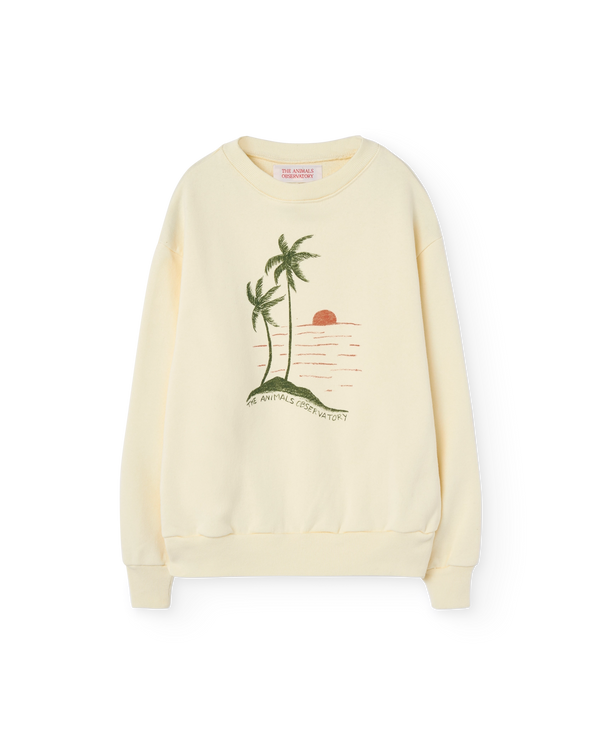 White Sunset Bear Sweatshirt PRODUCT FRONT