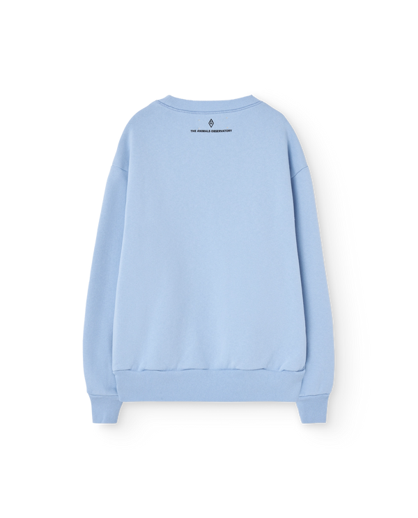 Soft Blue Comic Bear Sweatshirt PRODUCT BACK