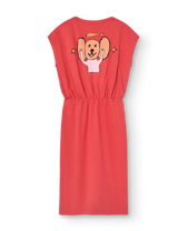 Red Orca Midi Dress PRODUCT BACK