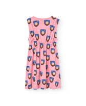 Pink Shield Jersey Marten Midi Dress PRODUCT BACK