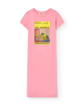 Robe longue Magazine Gorilla rose