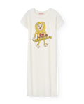 Robe longue Lion Gorilla blanche