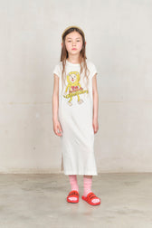 White Lion Gorilla Maxi Dress MODEL FRONT
