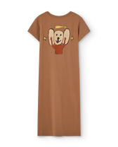 Brown Gorilla Maxi Dress PRODUCT BACK