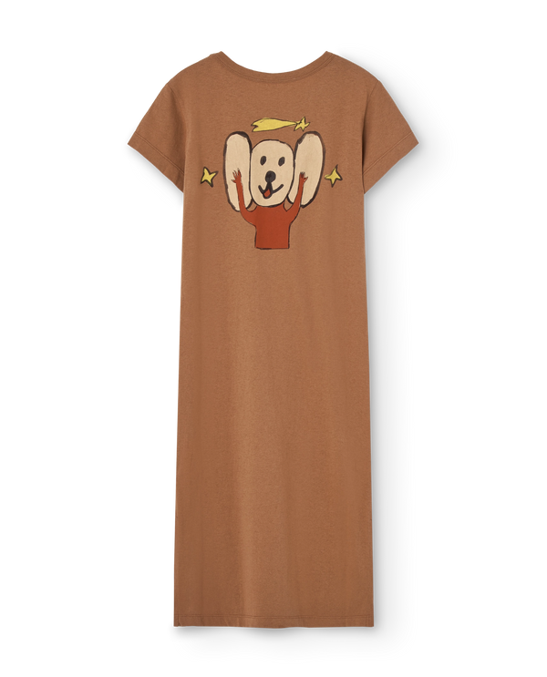 Brown Gorilla Maxi Dress PRODUCT BACK