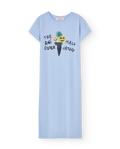 Robe longue Icecream Gorilla bleu clair